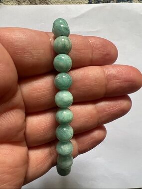 Amazonite Beaded Bracelet 💚✨